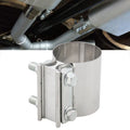 3 Zoll Auto Turbo Auspuff Downpipe Edelstahl Überlappungsverbindung Bandschelle, 3 Zoll