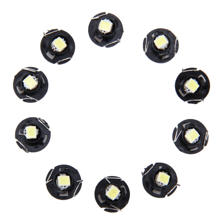 10 PCS 0.5W T4.2 Wedge Instrument Panel LED Light Dashboard Gauge Cluster Indicator Lamp Bulb, 0.5W T4.2