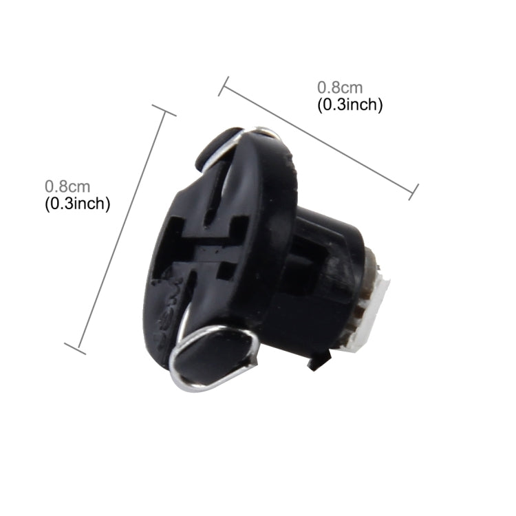 10 PCS 0.5W T4.2 Wedge Instrument Panel LED Light Dashboard Gauge Cluster Indicator Lamp Bulb, 0.5W T4.2