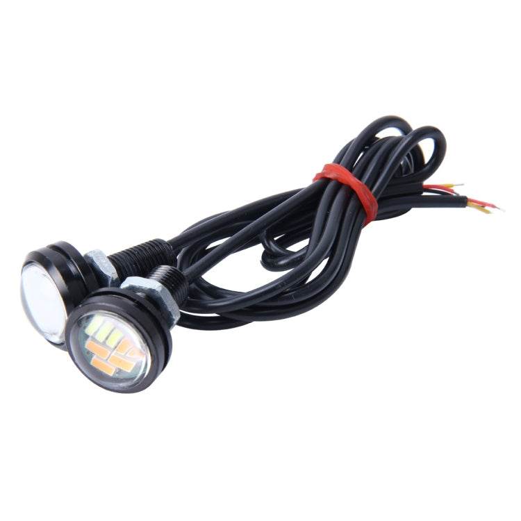 2 Stück 2W Auto Adleraugen Nebelscheinwerfer Blinker mit 12 SMD-4014 LED-Lampen, DC 12V Kabellänge: 55cm, SMD-4014, Eagle Eye Licht 12V/2W