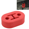 Universal Car Two Holes Adjustable Rubber Mounting Bracket Exhaust Tube Hanging Rubber Tube Car Exhaust Pipe Hanging Shackle Hanging Exhaust Hanging From Ear, 2 Holes (Blue), 2 Holes (Red), 2 Holes (Yellow), 2 Holes (Black)