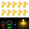 10 PCS 2W T3 Wedge Instrument Panel LED Light Dashboard Gauge Cluster Indicator Lamp Bulb, 2W T3, T3