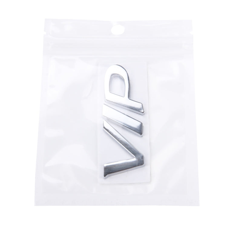 VIP Shape Shining Metal Car Free Sticker, Letter