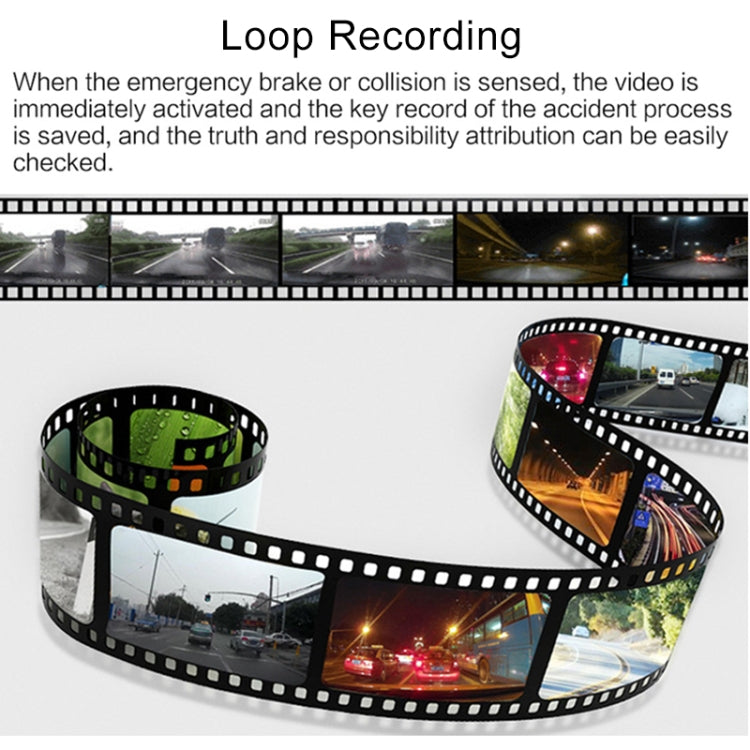 X96 4 Zoll 2.5D Full HD 1080P Multifunktionale Smart Auto Dual-Objektiv Videorecorder Kamera Unterstützung TF-Karte / Bewegungserkennung, X96