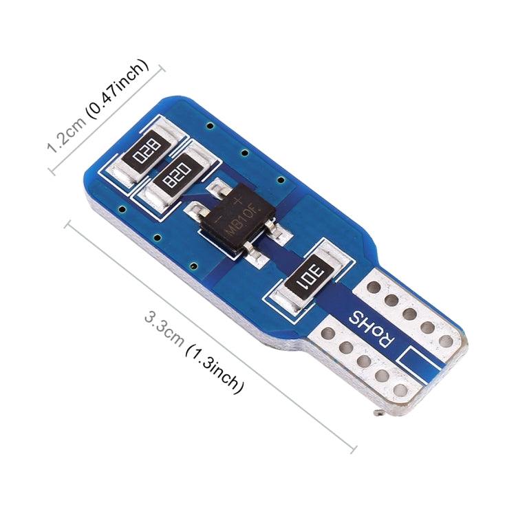 2 Stück T10 / W5W / 168 / 194 DC12V 1,2W 6000K 80LM 33LEDs SMD-3014 Auto-Leseleuchte Positionsleuchte, mit Decoder, T10 / W5W / 168 / 194