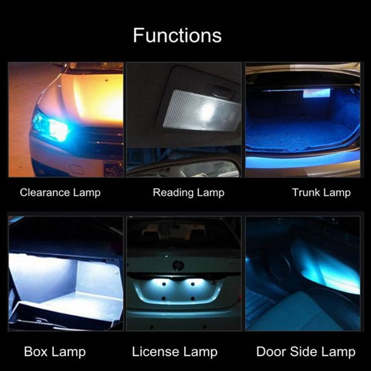 2 PCS T10 / W5W / 168 / 194 DC12V 1.4W 6000K 90LM 12LEDs SMD-3014 Car Reading Lamp Clearance Light, with Decoder, T10 / W5W / 168 / 194(90LM)