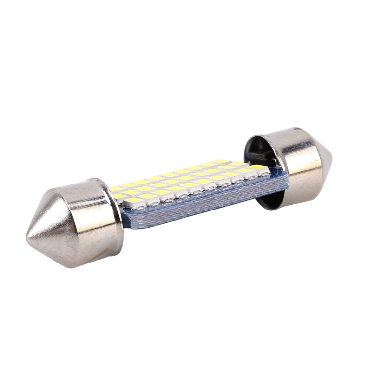 2 PCS 36mm DC12V / 1.5W / 6000K / 100LM 30LEDs SMD-3014 Car License Plate Light / Dome Light, with Decoder, 1.5W 36mm