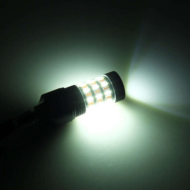 7443 5W 350LM 60LEDs DC 12V 6000K SMD-4014 Car Auto Brake Light Turn Signal Lights (White Light+Yellow Light), 7443 5W