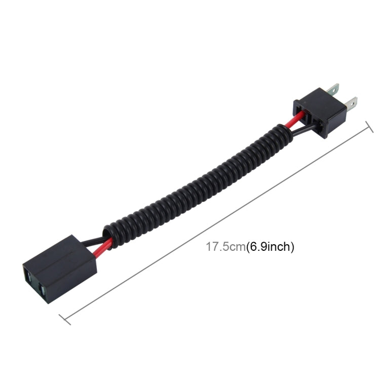 2 PCS H7 Car HID Xenon Headlight Male to Female Conversion Cable, H7