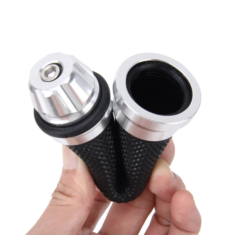 2 Stück Motorrad Net Texture Metall linker Lenkergriff mit Gummiabdeckung für Yamaha, links Yamaha