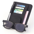 Multi-functional Auto Car Sun Visor Sunglass Holder Card Bill Ticket Storage Holder Pouch Bag