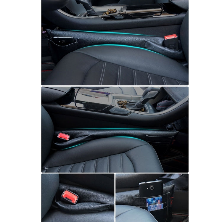 Ein Paar universeller Auto-Sitzlückenfüller, Konsolen-Organizer, seitliche Aufbewahrungstasche, auslaufsicher, Sitzspalten-Organizer, Anti-Lücken-Pad 1, Anti-Lücken-Pad 2, Anti-Lücken-Pad 3, Anti-Lücken-Pad 4