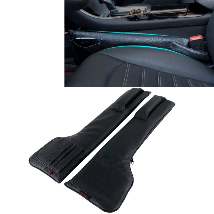 Ein Paar universeller Auto-Sitzlückenfüller, Konsolen-Organizer, seitliche Aufbewahrungstasche, auslaufsicher, Sitzspalten-Organizer, Anti-Lücken-Pad 1, Anti-Lücken-Pad 2, Anti-Lücken-Pad 3, Anti-Lücken-Pad 4
