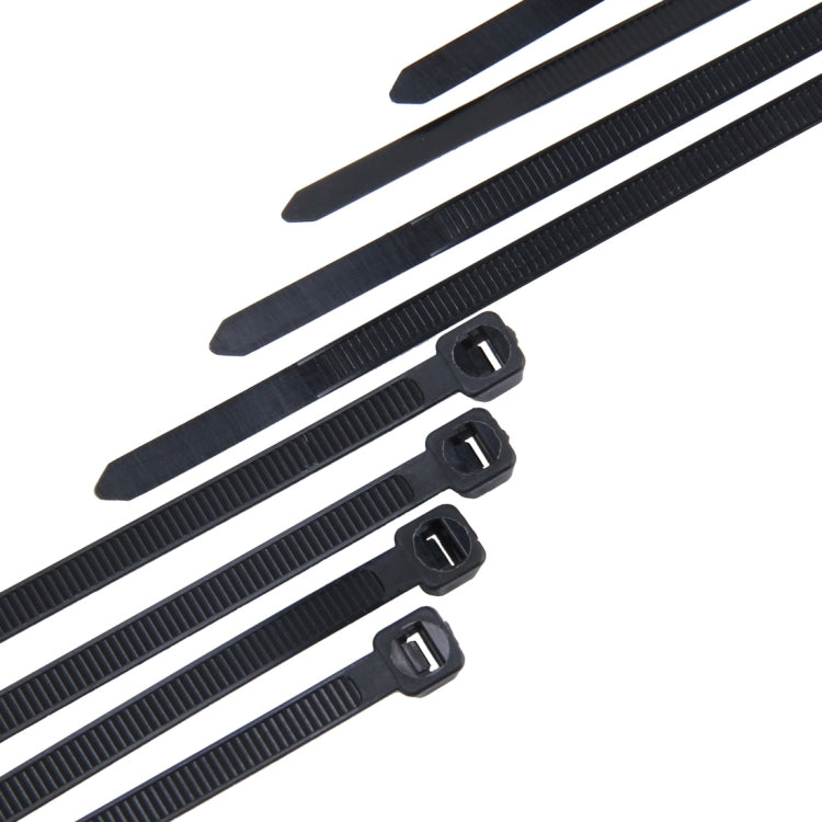 250pcs /Pack 5mm*300mm Nylon Cable Ties, 5mm*300mm Black, 5mm*300mm White