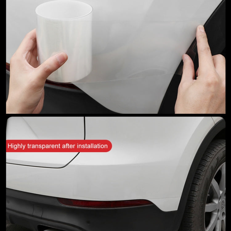 Universal Car Door Invisible Anti-collision Strip Protection Guards Trims Stickers Tape, Size: 10cm x 5m, Size: 10cm x 5m
