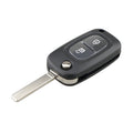 For RENAULT Clio / Megane / Kangoo / Modus Car Keys Replacement 2 Buttons Car Key Case with Foldable Key Blade, For RENAULT Clio 2 Buttons