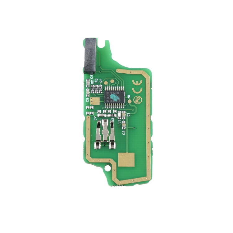 Für PEUGEOT 3 Tasten Intelligenter Autoschlüssel mit integriertem Chip & Batterie & Halter & geschlitztem Schlüsselbart, Frequenz: 433MHz, 3 Tasten