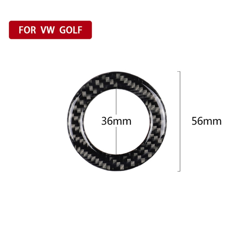 Car Carbon Fiber Steering Wheel Ring Decorative Sticker for Volkswagen, Steering Wheel Ring
