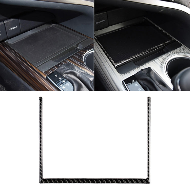 Car Carbon Fiber Storage Box U Shape Frame Decorative Sticker for Toyota Eighth Generation Camry 2018-2019, Storage Box U Shape Frame