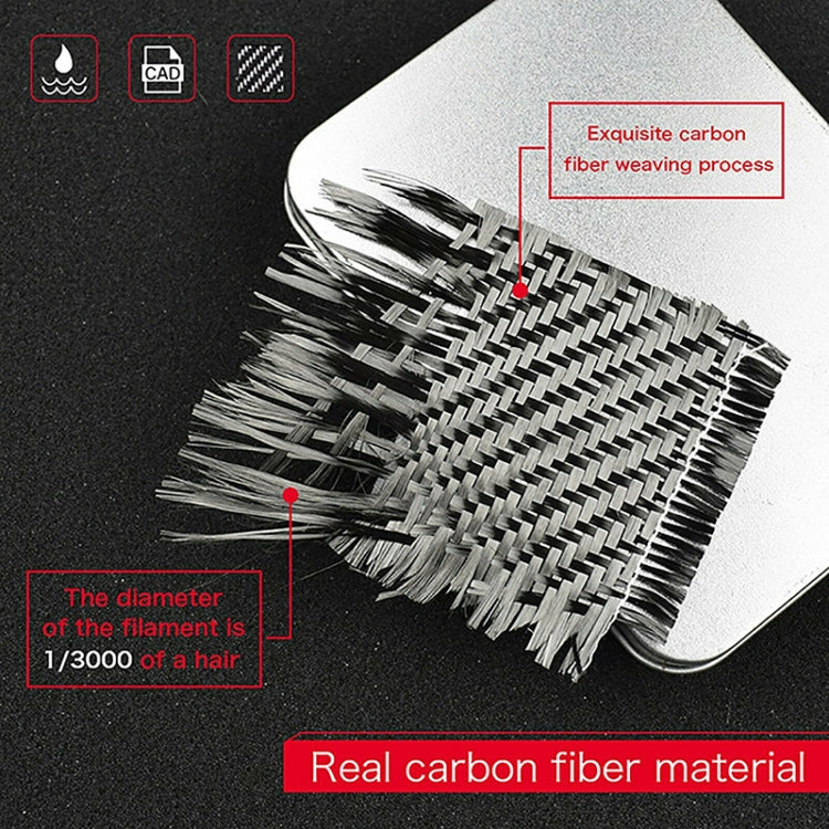 Car Carbon Fiber Storage Box U Shape Frame Decorative Sticker for Toyota Eighth Generation Camry 2018-2019, Storage Box U Shape Frame