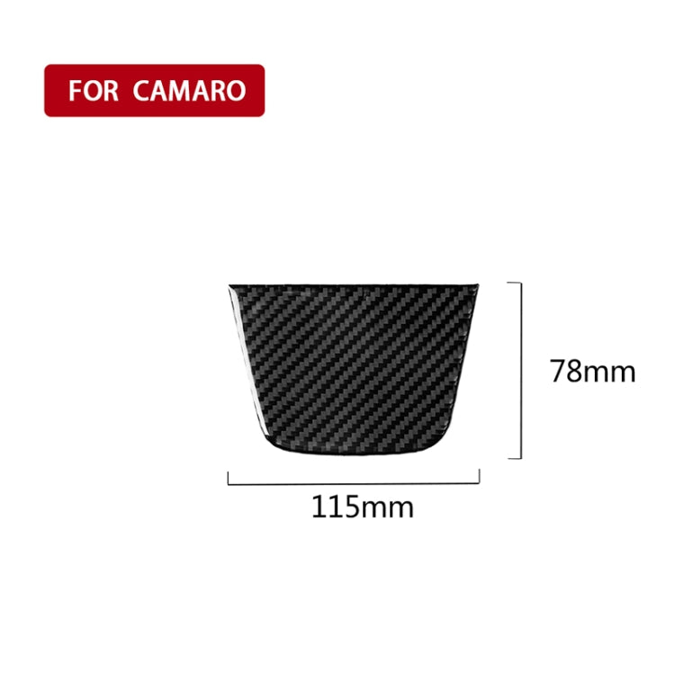 Car Carbon Fiber Dashboard Decorative Sticker for Chevrolet Camaro 2017-2019, Dashboard