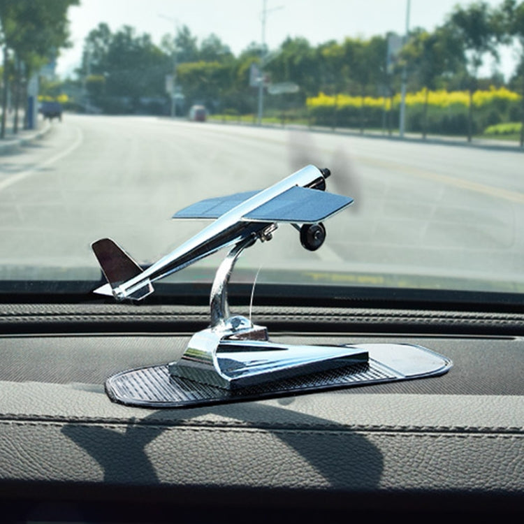 Auto-Innendekoration Zubehör Flugzeugmodell Ornamente Propeller rotierend Solar-Ornament