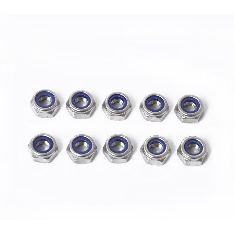 60 PCS Car 304 Stainless Steel Lock Nuts Nylon Insert Locknut Kit M3-M10, 60 PCS