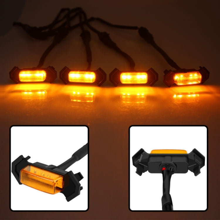 For Toyota Tacoma TRD 2016-2019 5 in 1 Car LED Front Grille Warning Lights, Daytime Running Lights & Wide Lights, 5 in 1