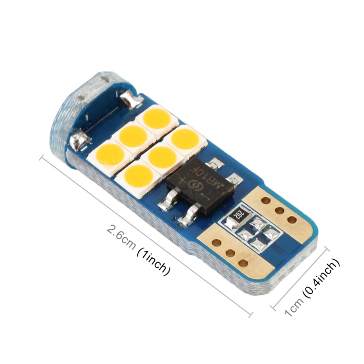 2 PCS T10 DC12 / 1W 9LEDs SMD-3030 Car Clearance Light, 9LEDs (White Light), 9LEDs (Yellow Light), 9LEDs (Ice Blue Light), 9LEDs (Blue Light), 9LEDs (Pink Light)