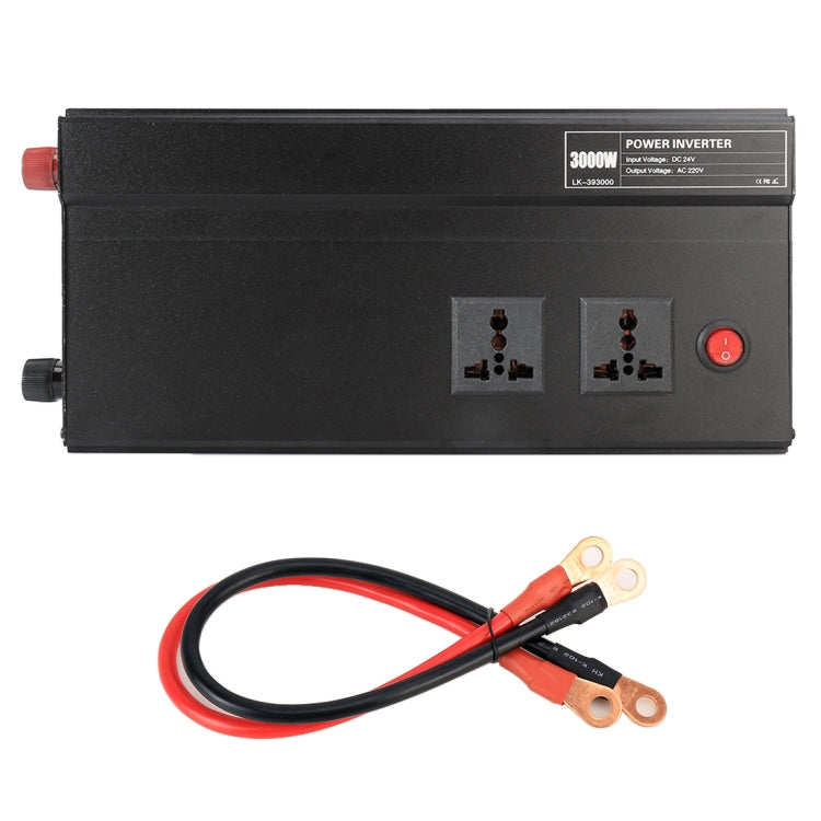 3000W DC 24V to AC 220V Car Multi-functional Sine Wave Power Inverter, Random Color Delivery, 3000W(Sine Wave)