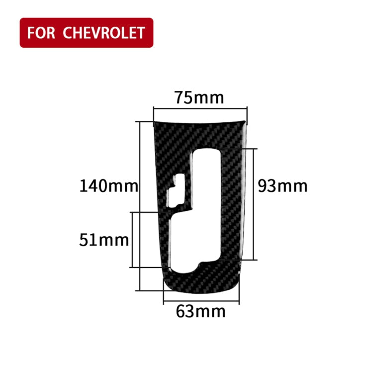 Auto-Kohlefaser Mittelkonsole Schaltknaufabdeckung Dekorativer Aufkleber für Chevrolet Cruze 2009-2015, Links- und Rechtslenker Universal, Schaltknaufposition