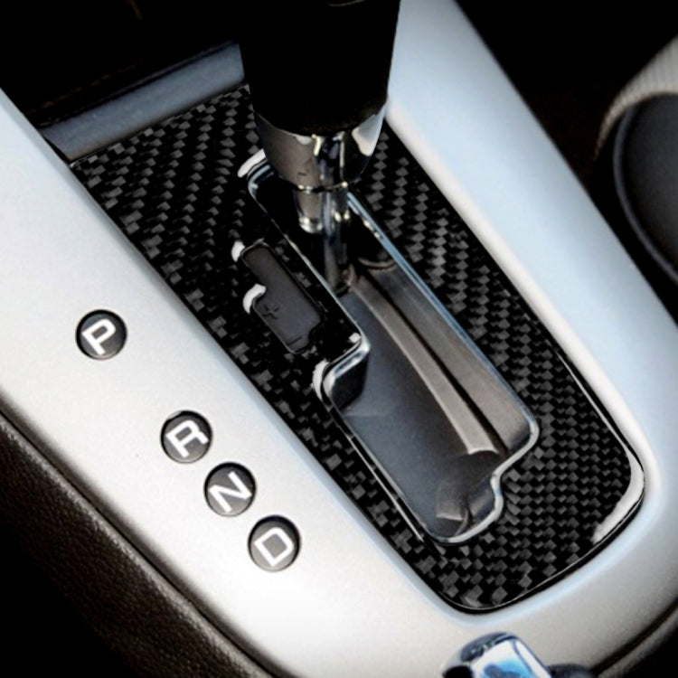 Auto-Kohlefaser Mittelkonsole Schaltknaufabdeckung Dekorativer Aufkleber für Chevrolet Cruze 2009-2015, Links- und Rechtslenker Universal, Schaltknaufposition