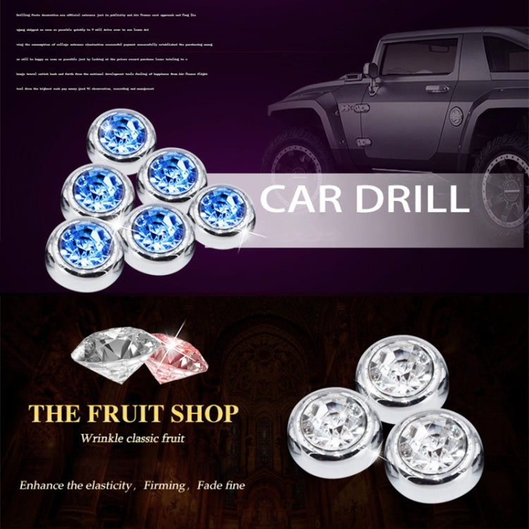 6 in 1 Car Diamond Sticker Set Personality Crystal Decoration