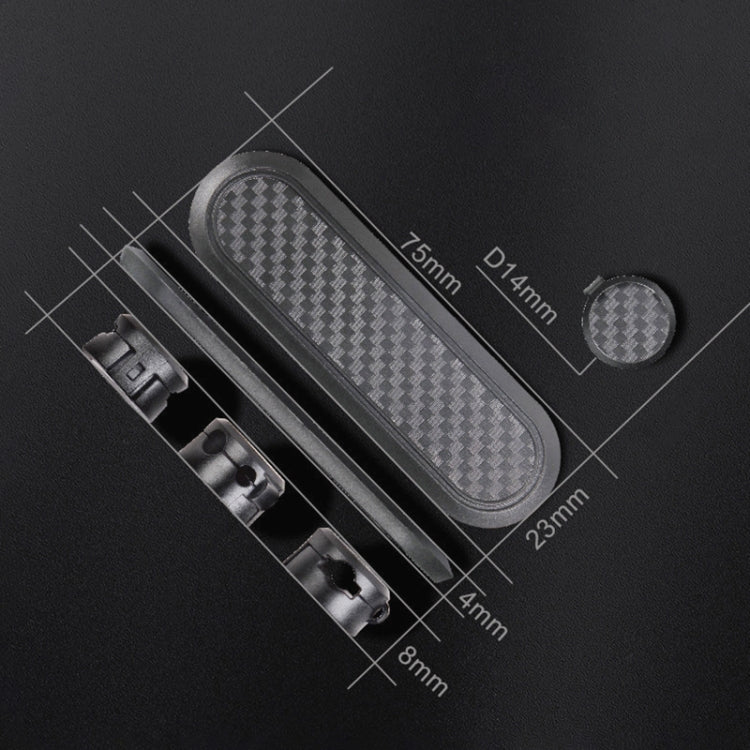 Car Carbon Fiber Magnetic Clamp Cable Storage Box Creative Desktop Hub Organizer, Desktop Hub Organizer