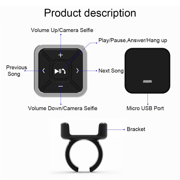 BT009 Bluetooth Hands-Free Controller for Car, Bike & Motorcycle