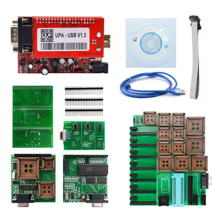 UPA V1.3 Car USB Programmer ECU Chip Tuning Eeprom Full Set, UPA V1.3 Full Set