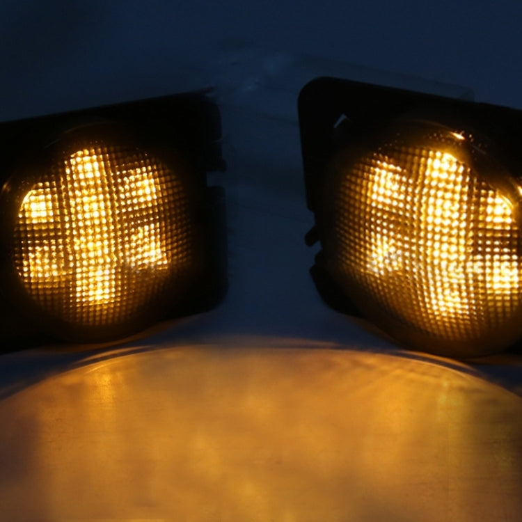 2 PCS 8W DC 12V Car SUV Refit LED Wheel Eyebrow Turn Signal for Jeep Wrangler JK 07-17, Specification: Butt Assembly with Aperture, Specification: Butt Assembly with Aperture
