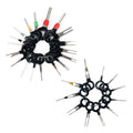 29 in 1 Car Plug Circuit Board Wire Harness Terminal Extraction Pick Connector Crimp Pin Back Needle Remove Tool, 29 in 1
