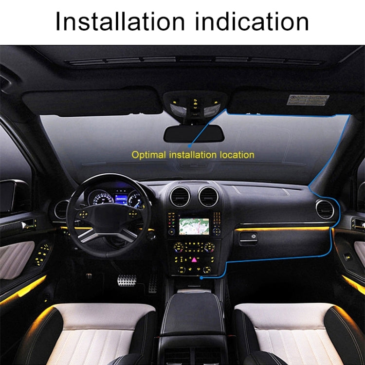 2,4 Zoll Auto 480P Einzelaufnahme Shield Fahrrekorder DVR Unterstützung Parküberwachung / Loop-Aufnahme (Schwarz), 2,4 Zoll