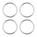 4 PCS / Set Air Conditioning Vent Metal Decorative Ring for Audi A1, For Audi A1