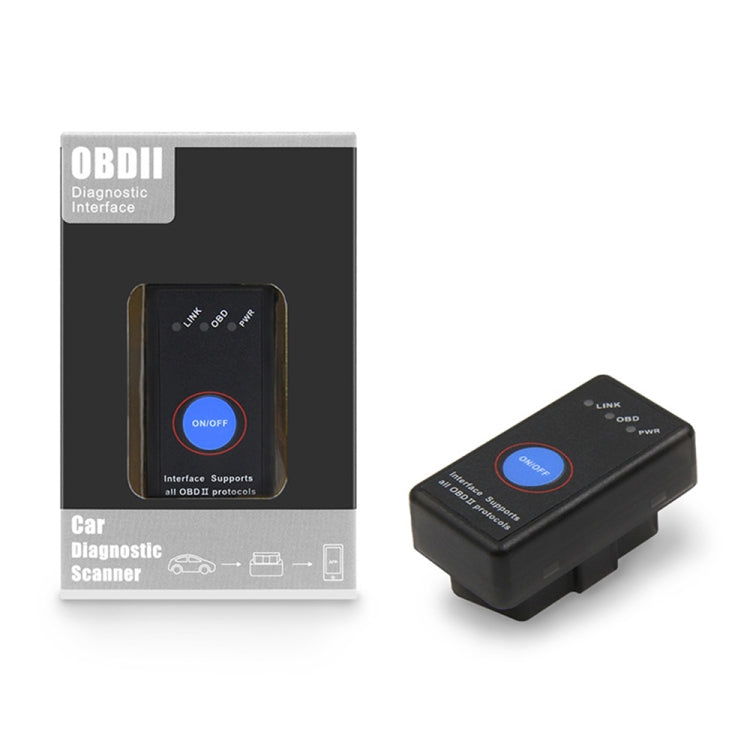 Mini Bluetooth 4.0 ELM327 OBD Car Fault Diagnostic Scanner with Power Switch, Bluetooth 4.0 with Power Switch