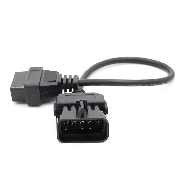 10Pin to 16Pin Car OBD2 Conversion Cable OBDII Diagnostic Adapter Cable for Opel, For Opel 10Pin