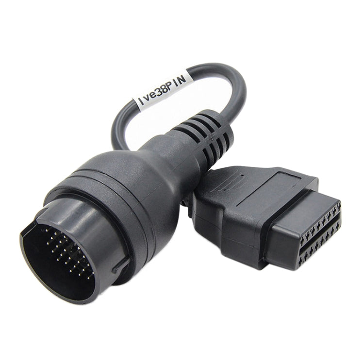 38Pin to 16Pin Truck OBD2 Conversion Cable OBDII Diagnostic Adapter Cable for Iveco, 38Pin to 16Pin for Iveco