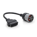 J1708 6-Pin auf OBD2 16-Pin Buchse Kfz-Diagnoseadapterkabel, 6-Pin auf OBD2
