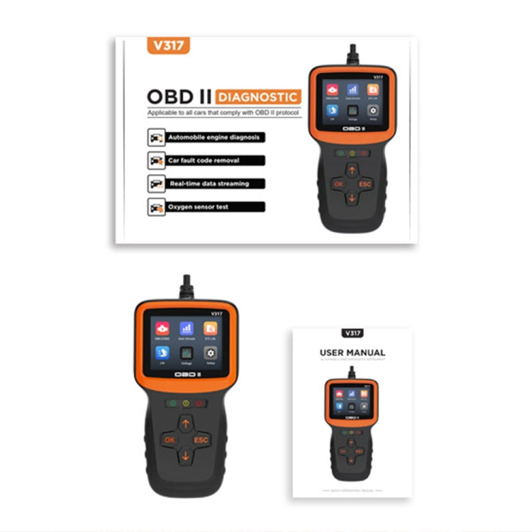 V317 Auto Fehlerdetektor OBD2 ELM327 Scanner Codeleser