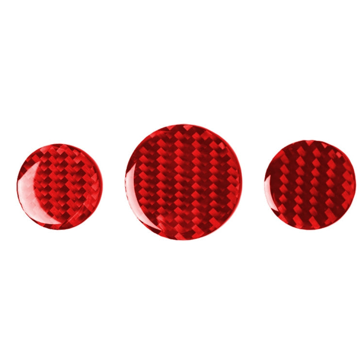 Car Carbon Fiber Multimedia Knob Decorative Sticker for BMW Mini F55 F56 F60, Left and Right Drive Universal, Multimedia Knob