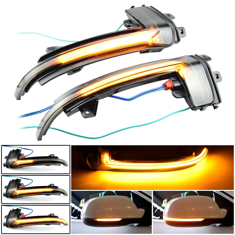 1 Pair For Audi A4 B8.5 Car Dynamic LED Turn Signal Light Rearview Mirror Flasher Water Blinker, For Audi A4 B8.5