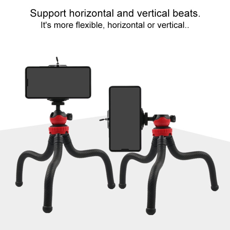 Mini Octopus Tripod with Phone Clamp for iPhone, Galaxy, GoPro, Xiaoyi & Action Cameras