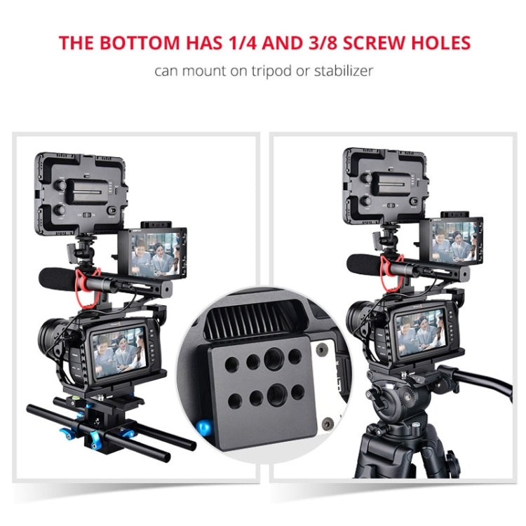 YELANGU C9-A YLG0911A Handle Video Camera Cage Stabilizer for DJI BMPCC 4K, C9-A