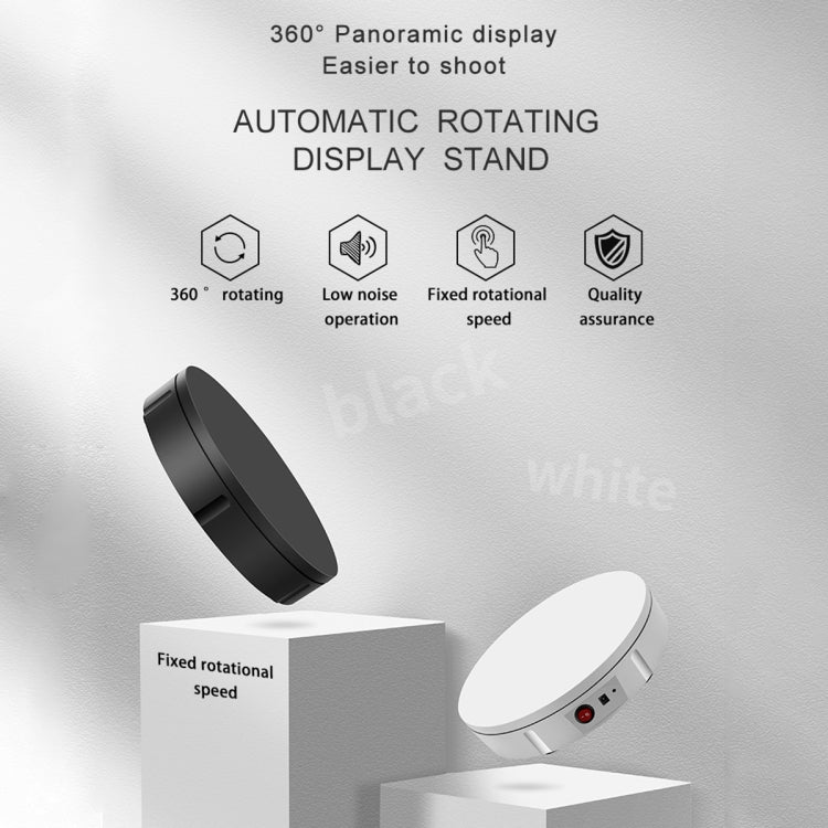 22cm Electric Rotating Display Stand Video Shooting Props Turntable, Load: 50kg, US Plug, 22cm, US Plug